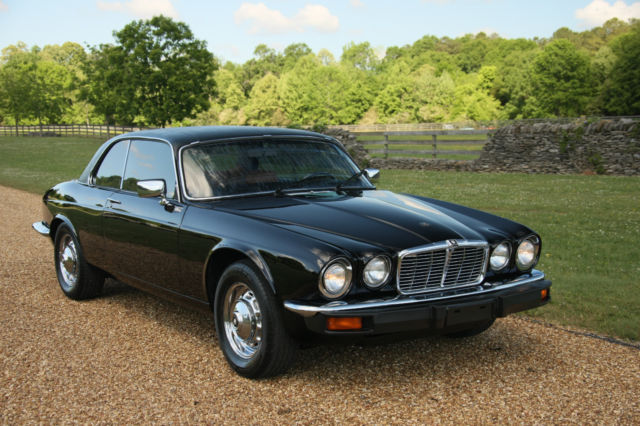 1976 jaguar xj6c black coupe *rare*