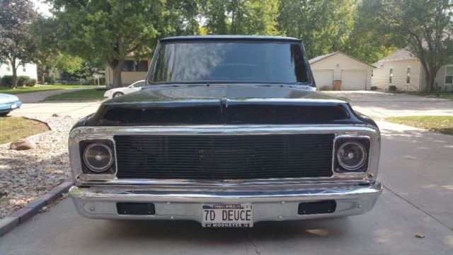 1972 chevrolet c-10 total custom, shaved, bagged, suicide doors, 20's