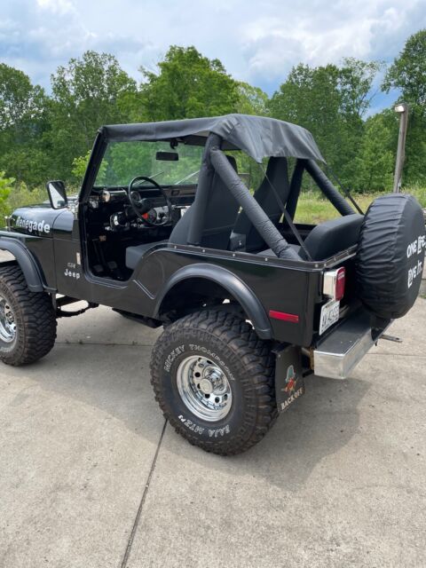 1981 jeep cj-5 suv black 4wd manual renegade
