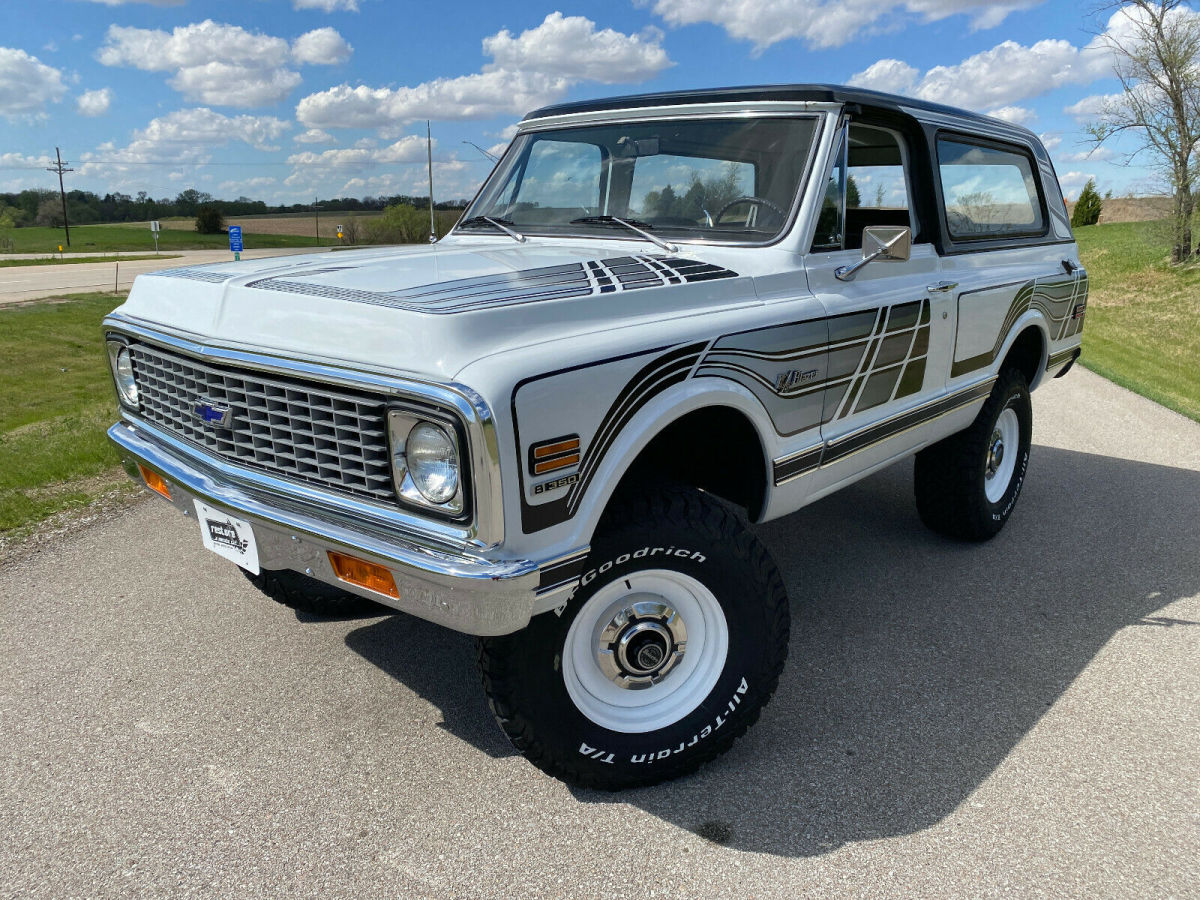 1972 chevrolet blazer k5 cheyenne feathers graphics, 4x4 - 350 v8, auto, white