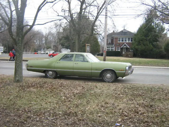 1972 very low mileage 24,720 green inside & out 400 dad bought it new