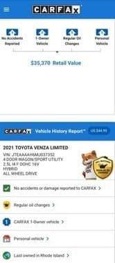 2021 toyota venza limited in masons island, connecticut