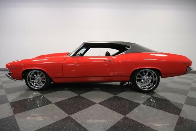 sbc v8 auto bored classic vintage collector resto-mod th350 red black scat wilwo