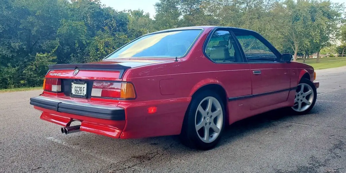 1986 bmw 6-series coupe red csi automatic