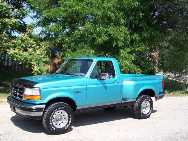 1994 ford f-150 xlt regular cab flareside 4x4 short bed truck 5.0l v8 clean rare