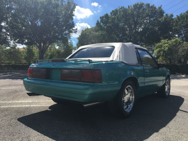 1992 ford mustang lx convertible 2-door 5.0l foxbody no rust excellent shape