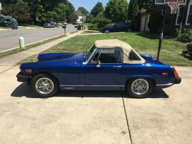 1979 mg midget frame off restored corvette electron blue paint