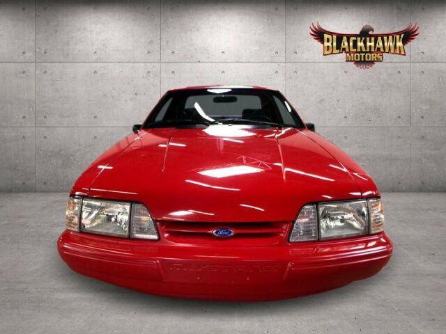 1992 ford mustang lx 5.0 24,431 miles red hatchback v8 5l manual