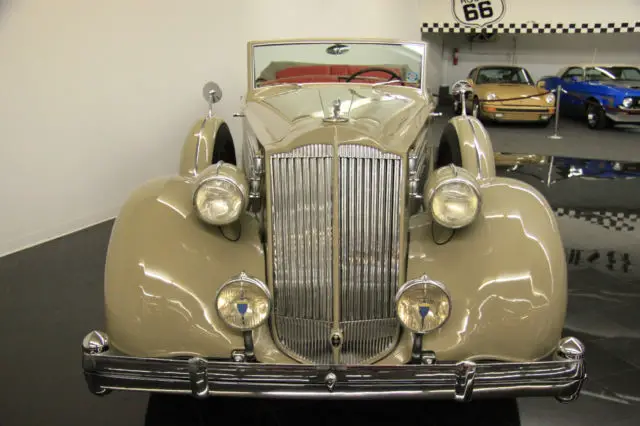 1936 packard twelve 1408 convertible sedan new interior & top ccca full classic