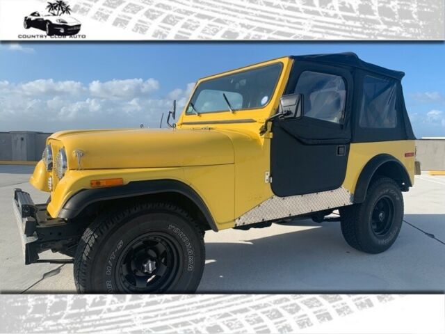 1980 jeep cj-7 104,032 miles yellow 4.2 4 speed manual