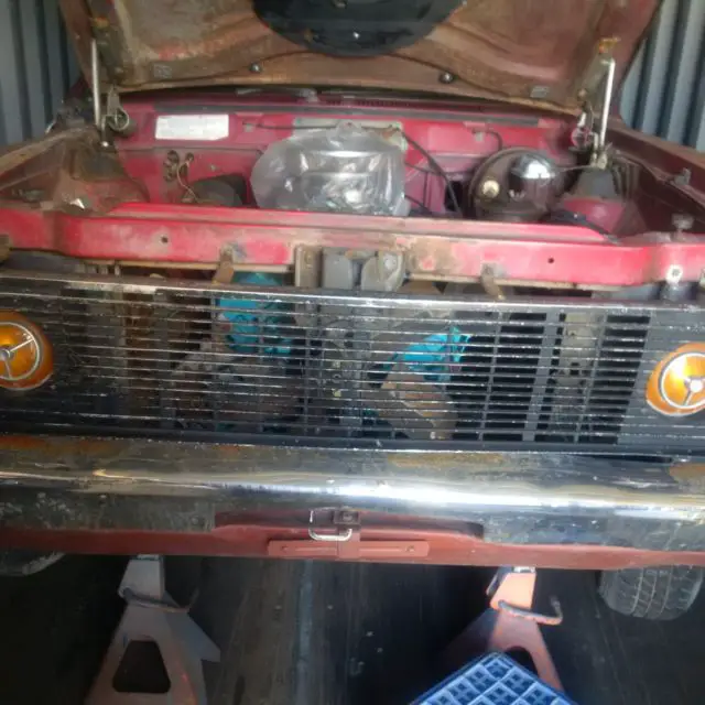 1971 amc hornet sc 360 project car, red on red, rebuilt correct motor
