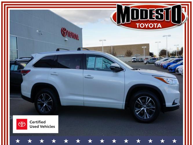 certified 2016 toyota highlander xle modesto, ca 95356 for sale in modesto, california