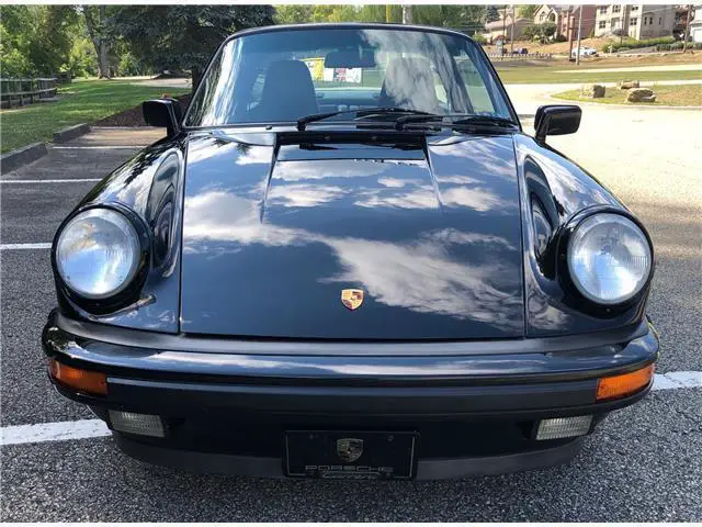 1989 porsche 911 carrera targa original owner black/black