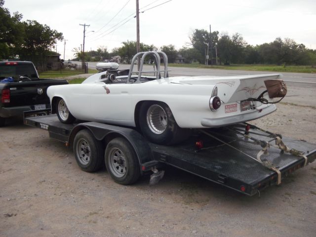 1956 thunderbird drag altered race car rolling chassis only