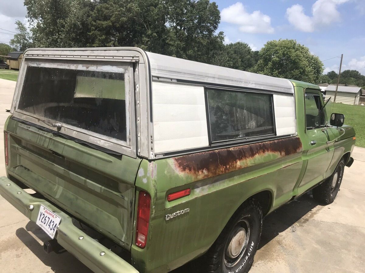 1973 ford f100 pickup green rwd manual custom