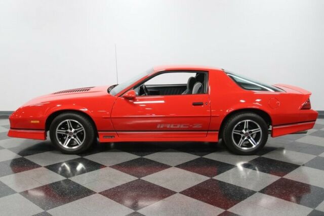 classic chevy sbc automatic red gray cloth interior modern muscle