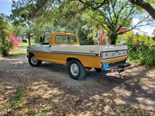 1971 ford f250 pickup yellow rwd automatic camper special