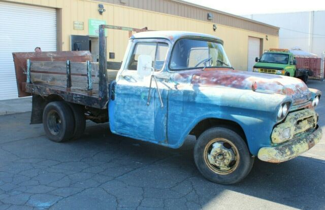 gmc patina barn find hot rod custom rat 1959 pickup truck flatbed chevy apache