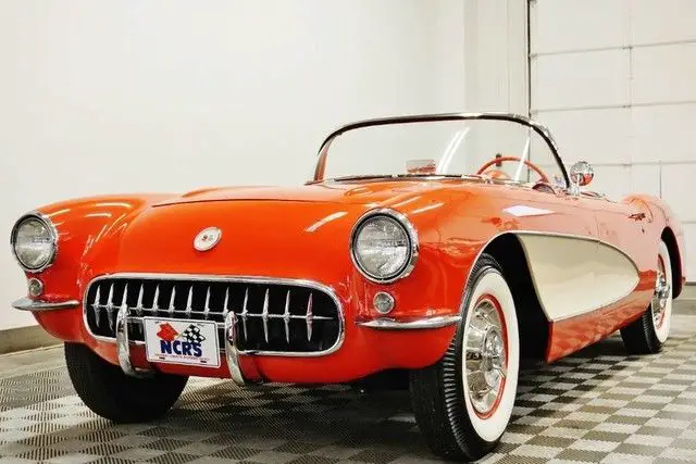 1956 corvette venetian red triple crown winner only 49200 miles