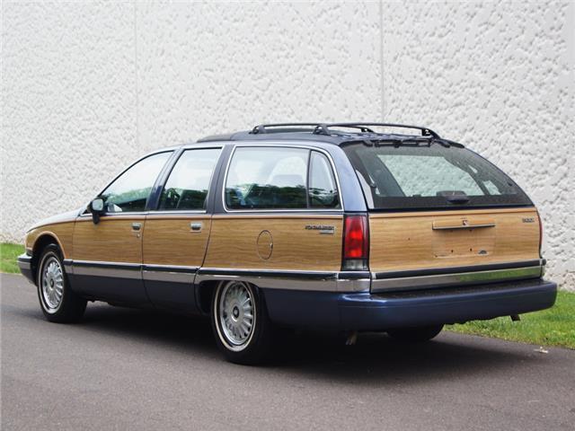 1994 buick roadmaster woody estate wagon 3-rd row seat leather no reserve look