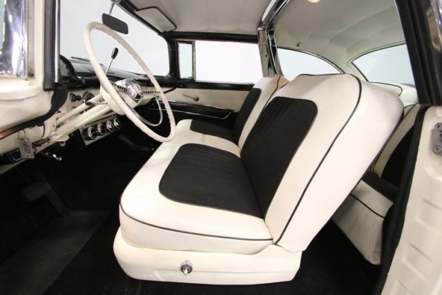 1955 ford fairlane crown victoria 2990 miles snowshoe white coupe 272 v8 3 speed