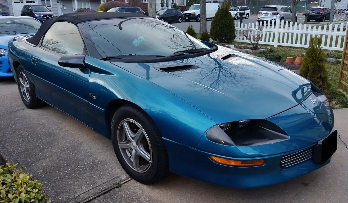 1994 chevrolet camaro z/28 z28 convertible coupe ~ 5.7l 350 lt1 v8 ~ bright teal