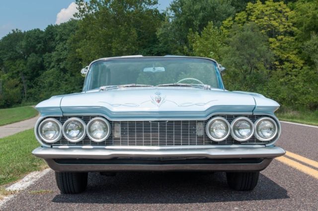 1959 oldsmobile 98 convertible coupe custom, continental spare tire kit in rear
