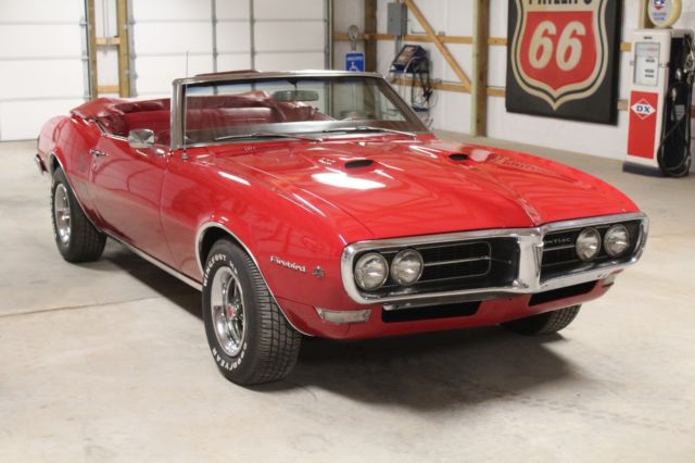 1968 pontiac firebird 400 convertible - beautiful numbers matching restored car