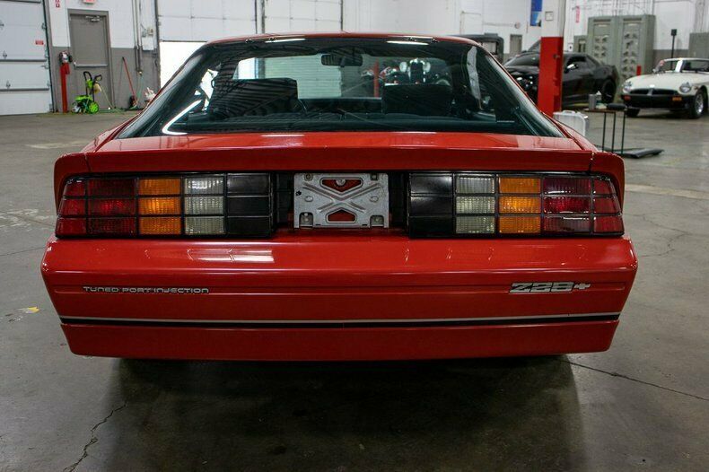 1985 chevrolet camaro iroc z/28 30634 miles red 350 automatic
