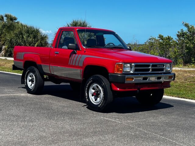 1988 toyota pickup pickup red 4wd manual rn63 std