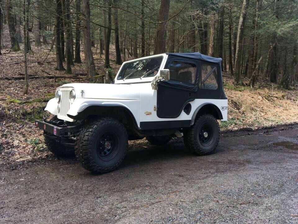 1969 willys cj-5 white 4wd manual cj5