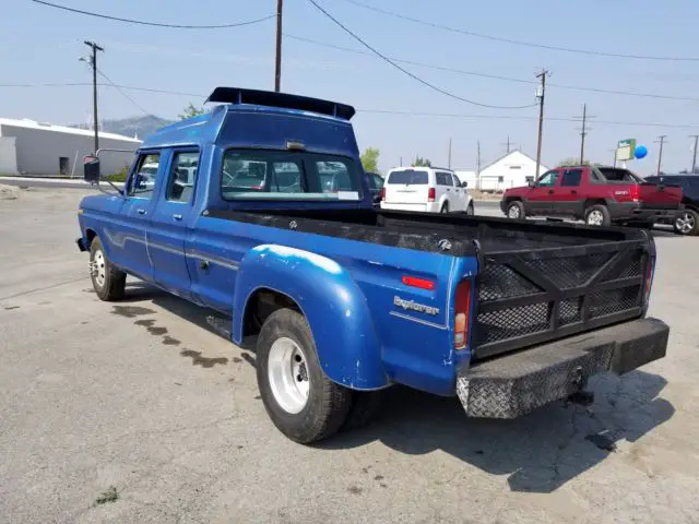 rare ford crew cab f350 rv hauler