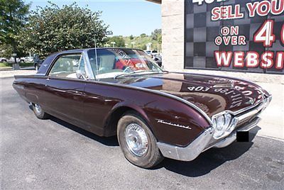 1962 ford thunderbird coupe 390ci v8 automatic tilt away steering wheel nice