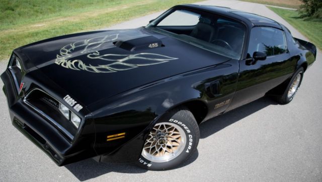 fully restored '77 pontiac trans am bandit black and gold 455ci