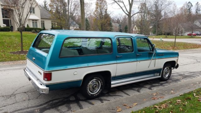 1973 chevrolet suburban 454 v8, 1 owner ziebart 66472 original miles