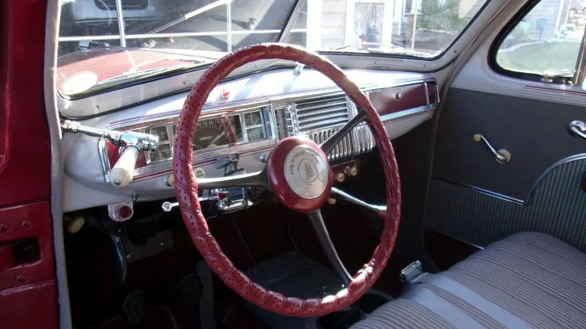 1948 plymouth p15 deluxe 2 door sedan restored,flat head 6 cly standard shift