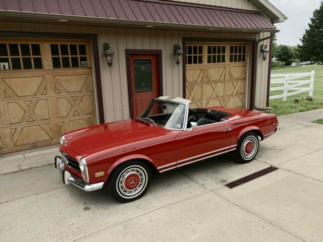 1970 mercedes-benz 280 sl-class pagoda convertible - automatic - holiday red!!