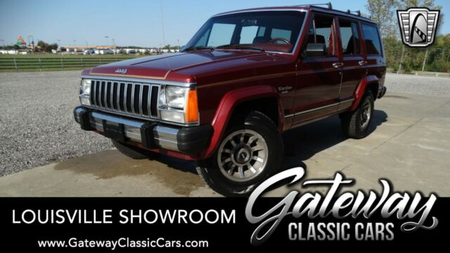 red 1986 jeep cherokee truck 2.8l v6 automatic available now!