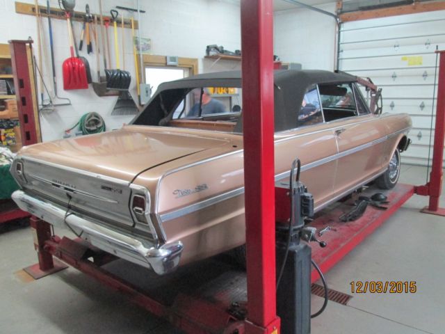 1963 chevrolet nova ss convertible original condition barn find restore clean