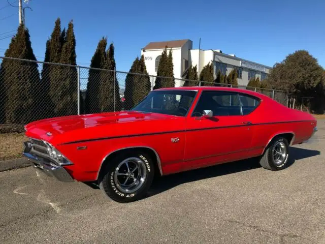 1969 chevrolet chevelle ss red /black buckets 454ci/450h.p v8