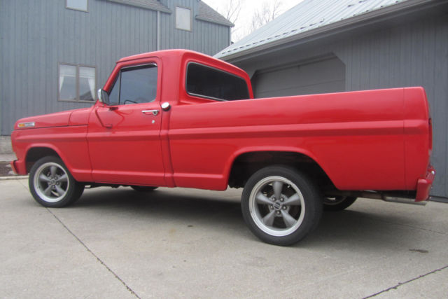 1968 ford f-100 short bed, bumpside, hot rod, rat rod