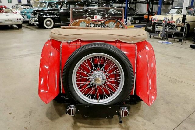 1948 mg tc convertible 859 miles mg red convertible 1250cc inline-4 4-speed manu