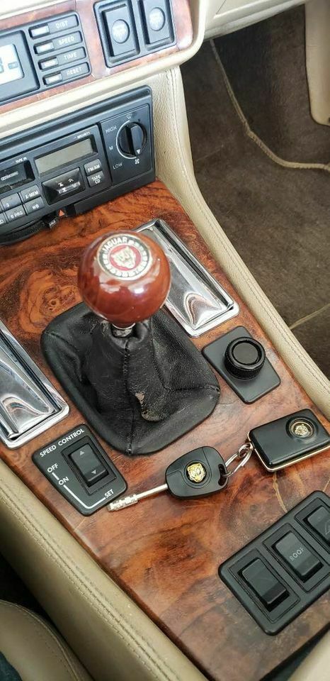 1993 jaguar xjs convertible with a factory getrag 5 speed manual transmission