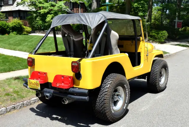 kaiser willys jeep cj5 1964 with hot rodded chevy 350 v8 power