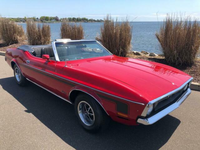 1972 ford mustang convertible red 302 v8 auto restored