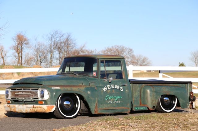 1964 international 1000 stepside pickup air ride patina shop truck no reserve !