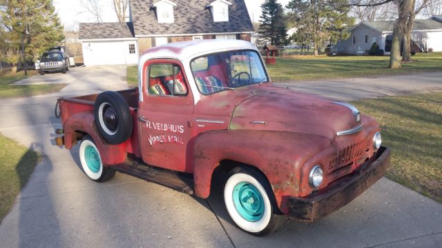 1951 international harvester l- 110 short bed pickup truck