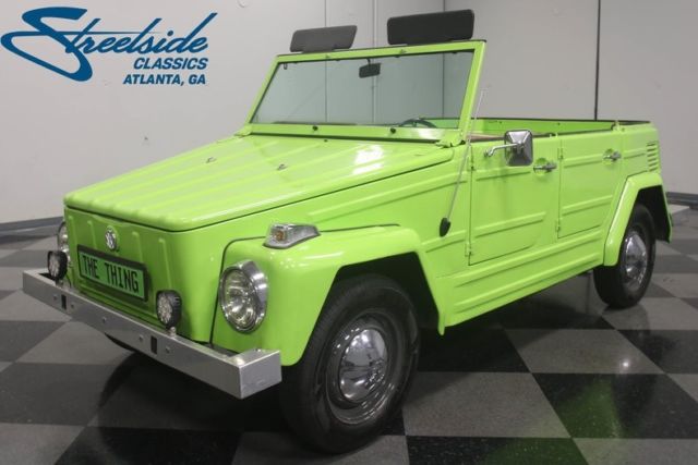 1973 volkswagen thing 80894 miles lime green roadster 1600 cc 4 speed manual