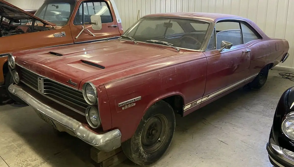 1967 mercury cyclone coupe red rwd manual gt