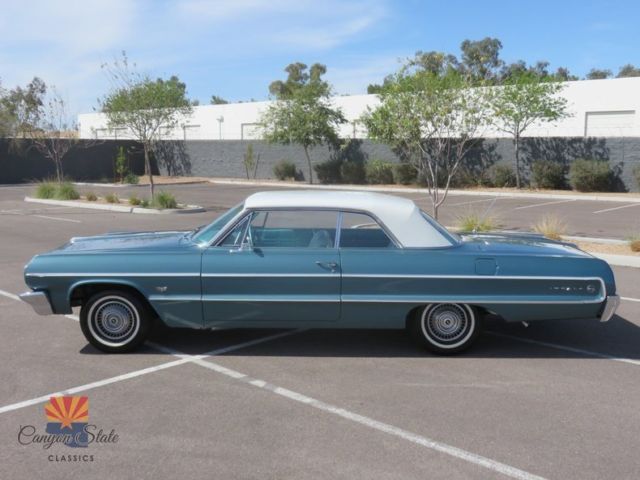 1964 chevrolet impala 2dr ht, #s match 327ci v8, auto, nut and bolt restoration